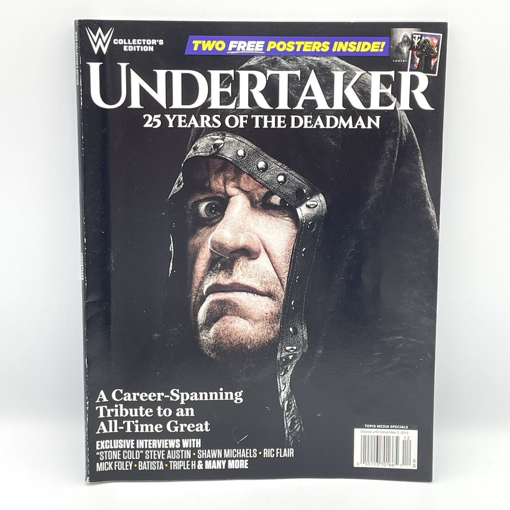 WWE Undertaker 25 Years Of The Deadman 2015 Collector's Edition Magazine